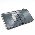 Handmade Leather Journal - Important Things To Do - Grey