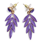 Lavender - Vintage Glass - Faries - Earrings
