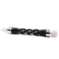 Spiral Carving Wand - Copper Pipe Rose Quartz