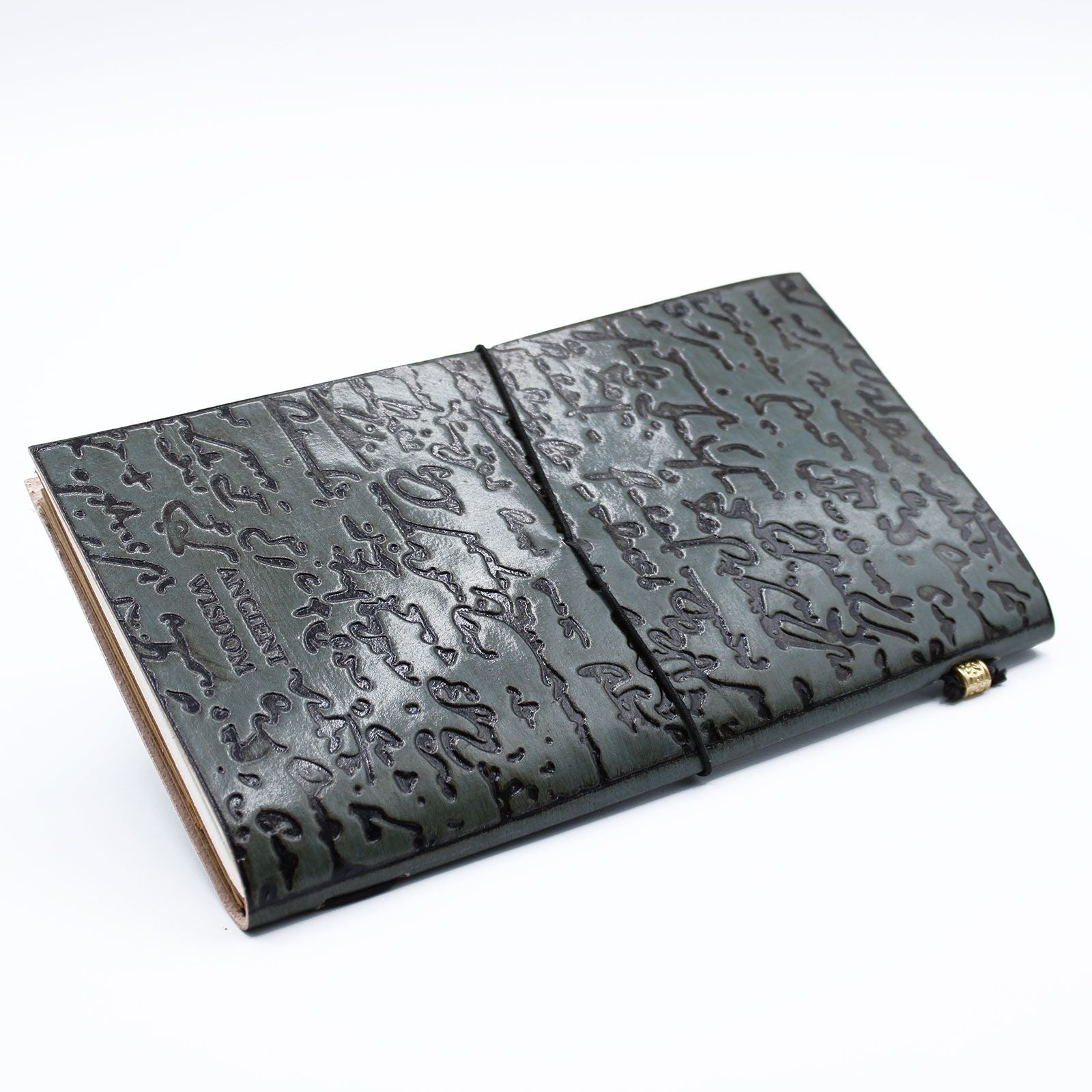 Handmade Leather Journal - Important Things To Do - Grey