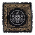 Esoteric Fringed Altar Cloth – Chakra Chart Design (Energy Balance & Ritual Use)