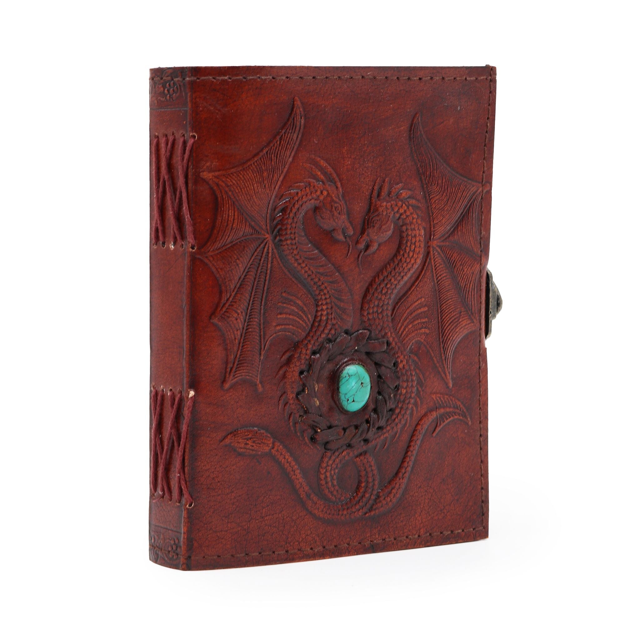 Two Dragons- Esoteric Notebook - Antique Grey