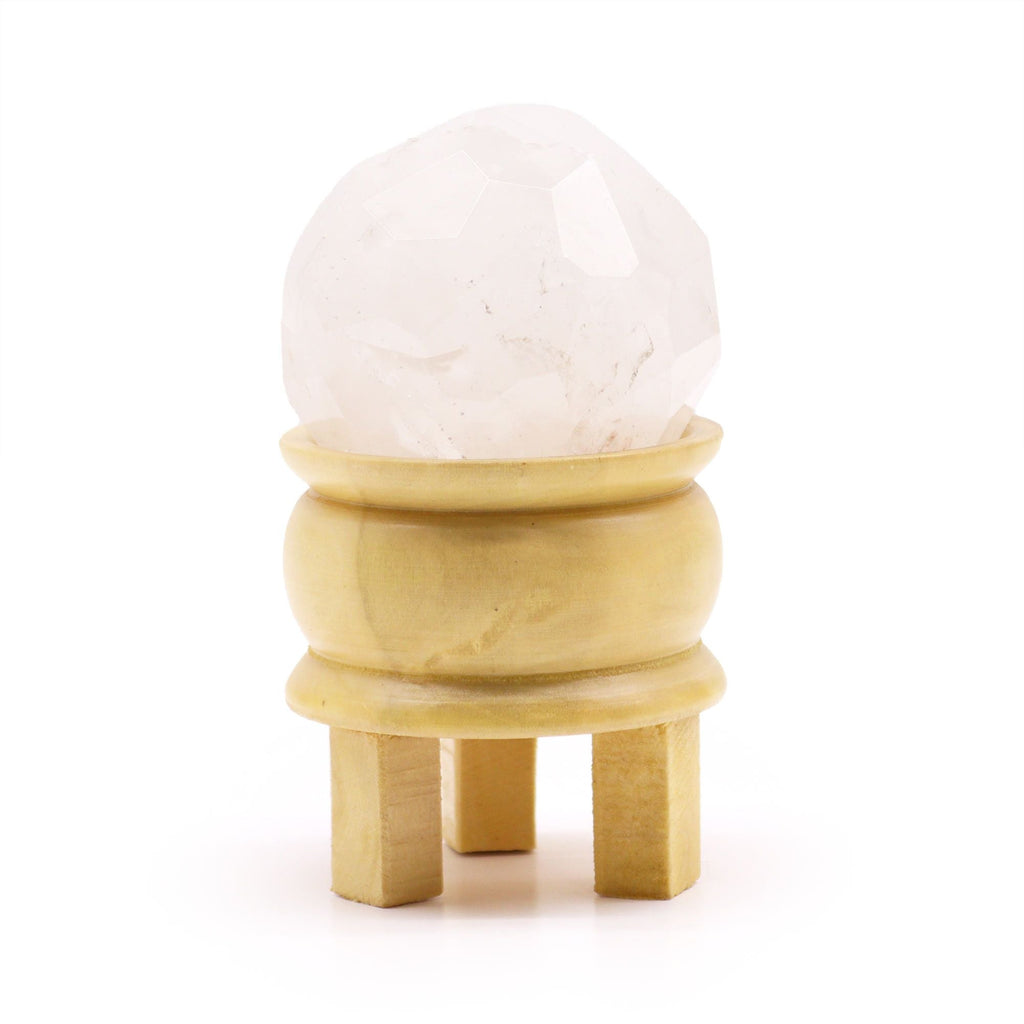 Gemstone Crystal Sphere & Stand - Rock Quartz