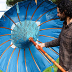 Bali Patio Parasol Garden Umbrella - Turquoise 1.5m