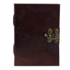 Leather World Map & Stitching Notebook
