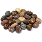 Runes Stone Set in Pouch - Fancy Jasper