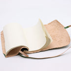 Rolled Leather Travel Notebook Green
