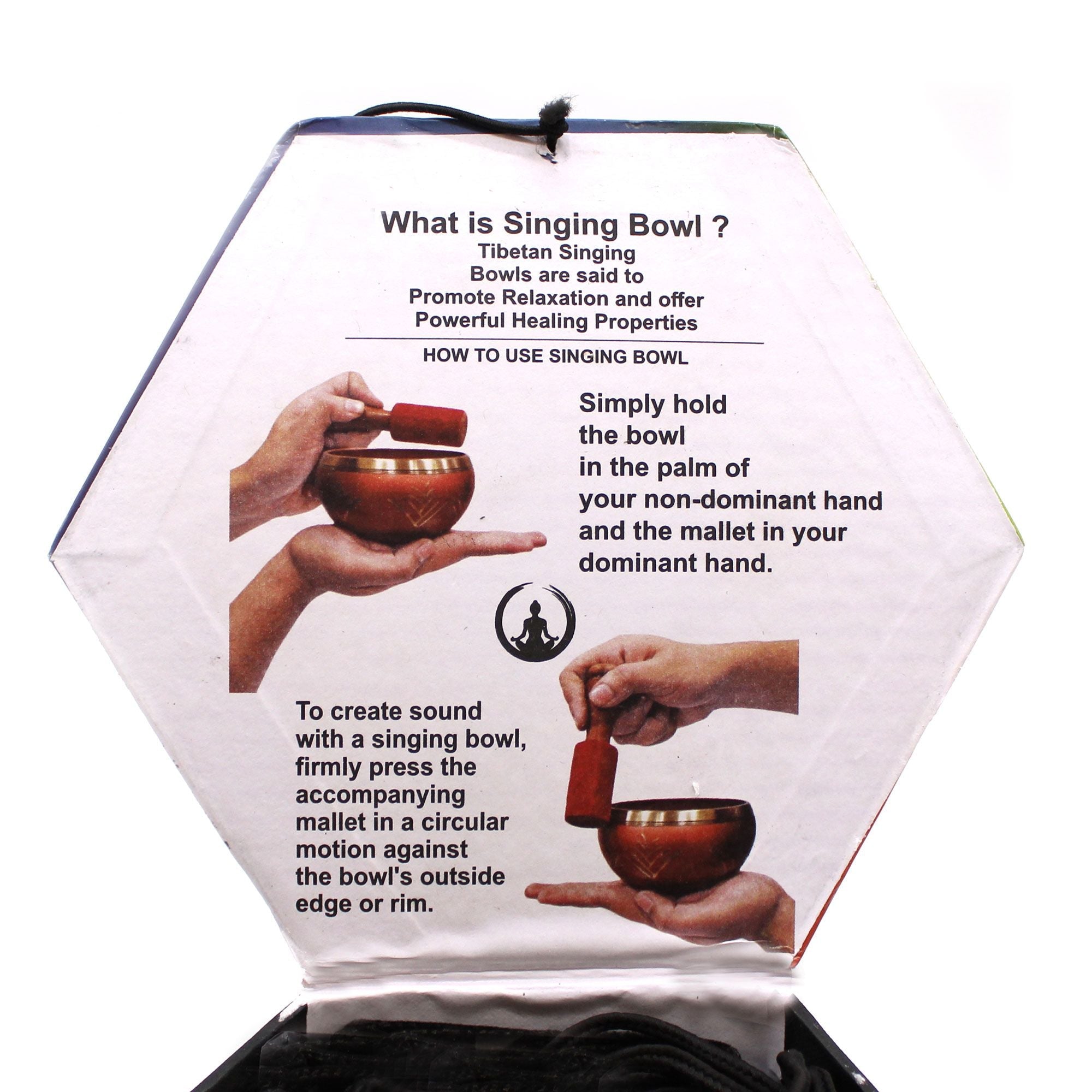 Yin & Yang Singing Bowl Set- White & Purple