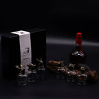 Gift Set of 6 Glasses (50ml) - Mystical Creatures - Antique Bronze