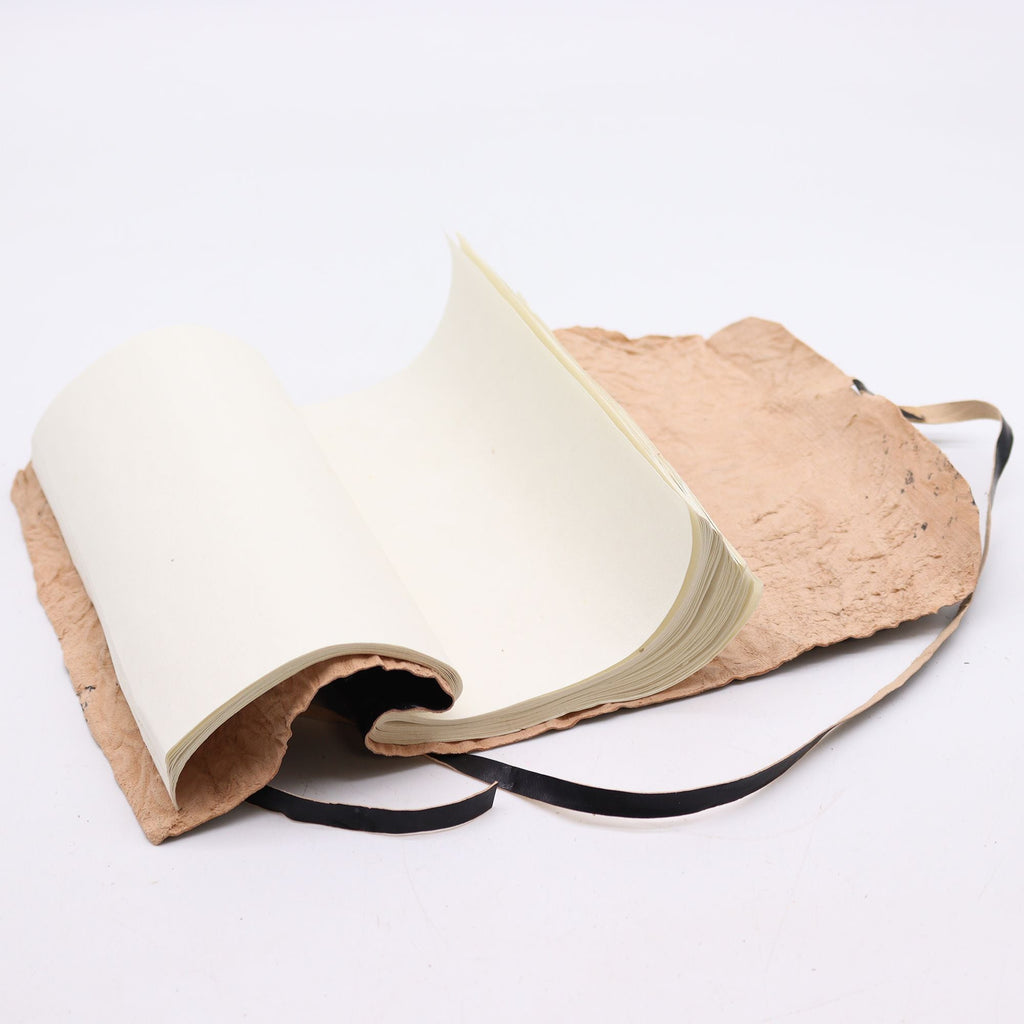 Rolled Leather Travel Notebook Black