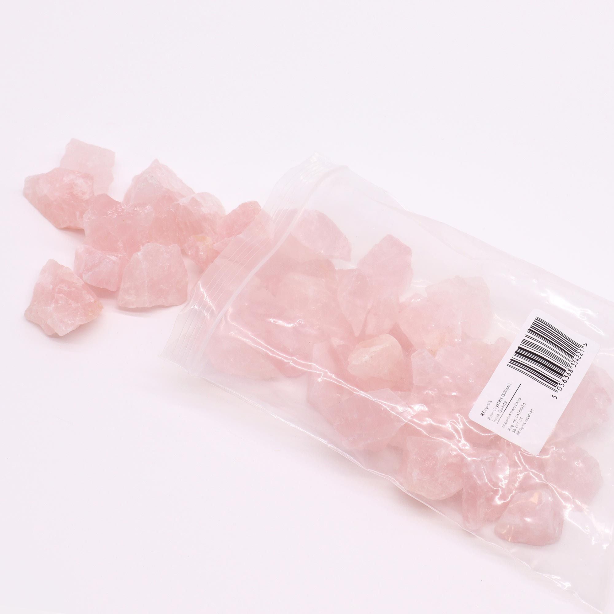 Raw Crystals  Rose Quartz