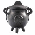 Cast Iron Cauldron with Pentacle - Small