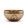 Tibetan Engraved Singing Bowl Bodhi Tree Buddha