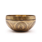 Tibetan Engraved Singing Bowl Bodhi Tree Buddha