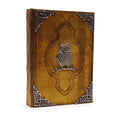 Heafty Coffee Tan Journal with Zinc Owl