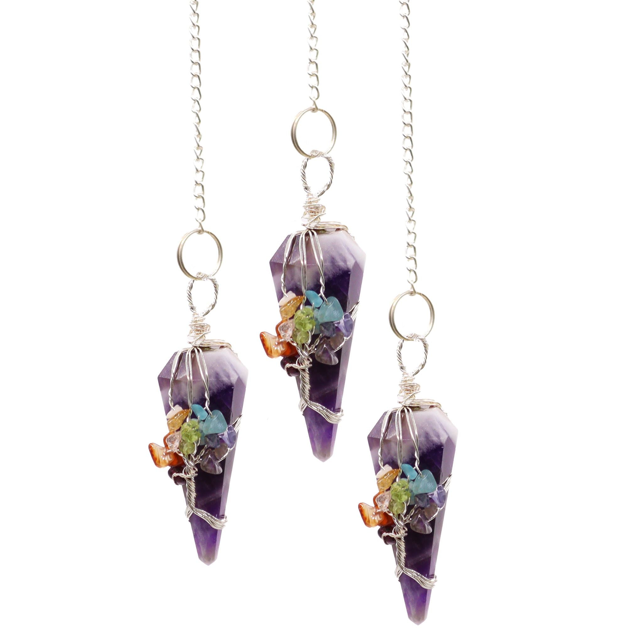 Pendulum - Seven Chakra - Amethyst