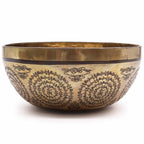 Tibetan Engraved Singing Bowl Om & Buddha