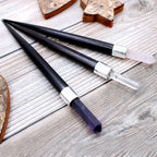 Simple Pointed Wand - Rose, Rock, Amethyst