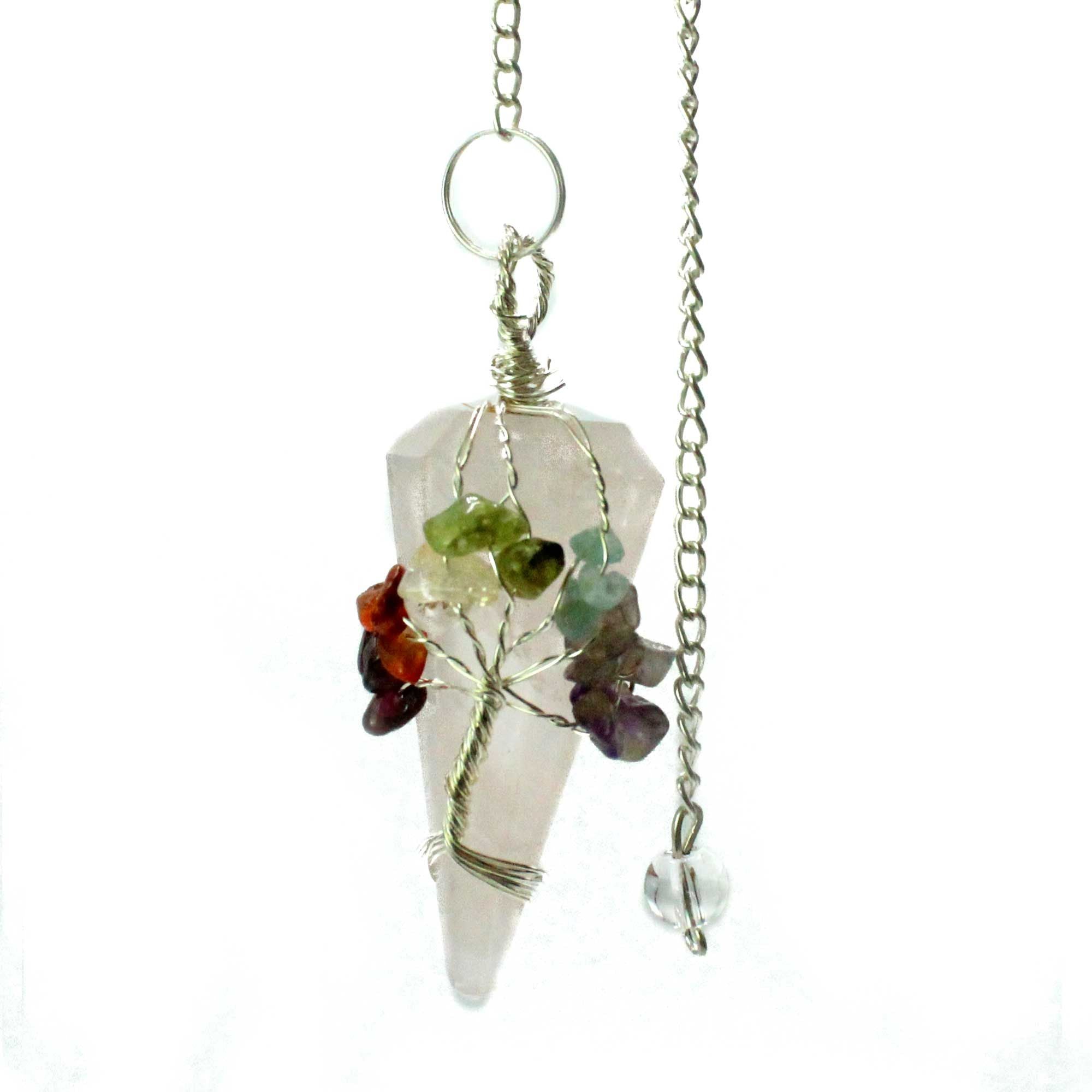 Pendulum - Seven Chakra - Rose Quartz