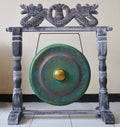 Temple Gong Balinese Small Verdigris Dragon