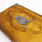 Heafty Coffee Tan Journal with Zinc Owl