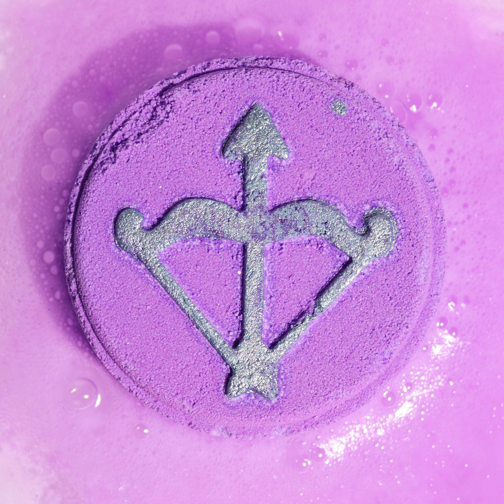 Set of Zodiac Bath Fizzers with Horoscope - Sagittarius