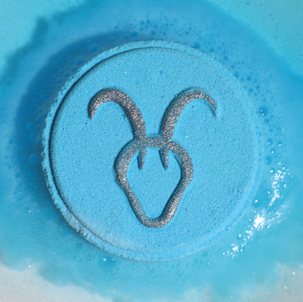 Set of Zodiac Bath Fizzers with Horoscope - Capricorn