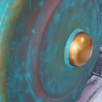 Temple Gong Balinese Verdigris Dragon