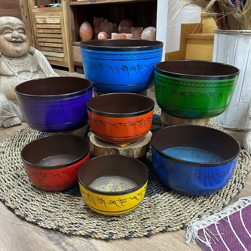 Large Chakra Set of Seven Singing Bowls