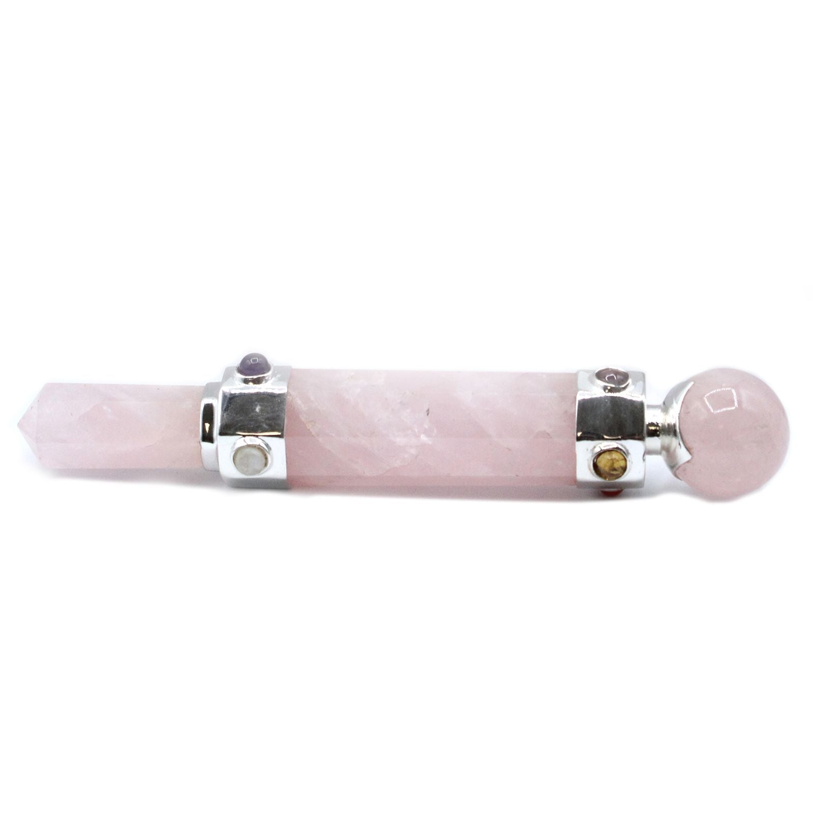 Hexagonal Crystal Wand Rose Quartz