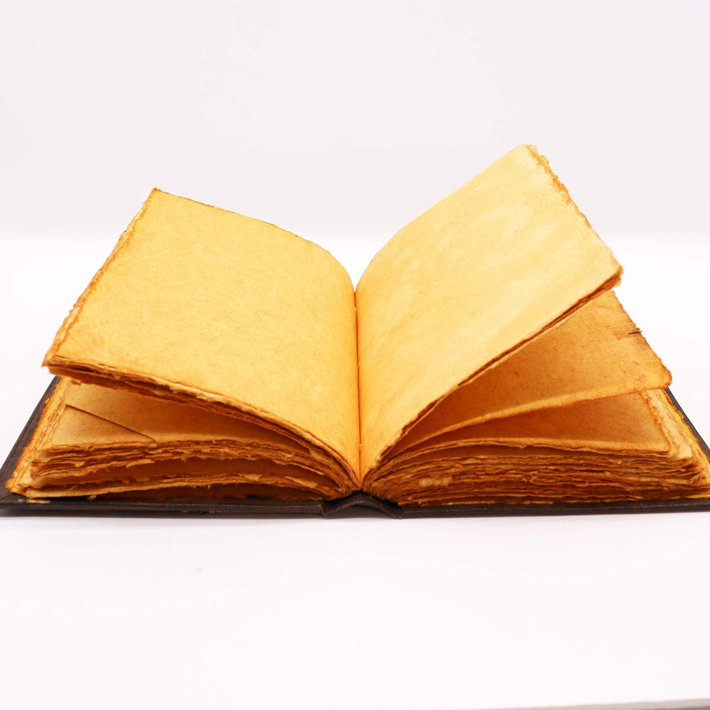 Heafty Brown Tan Book - Zinc Triple Moon Decor