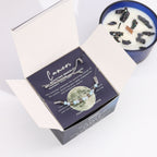 Cancer Zodiac Crystal Candle with Gemstone Bracelet