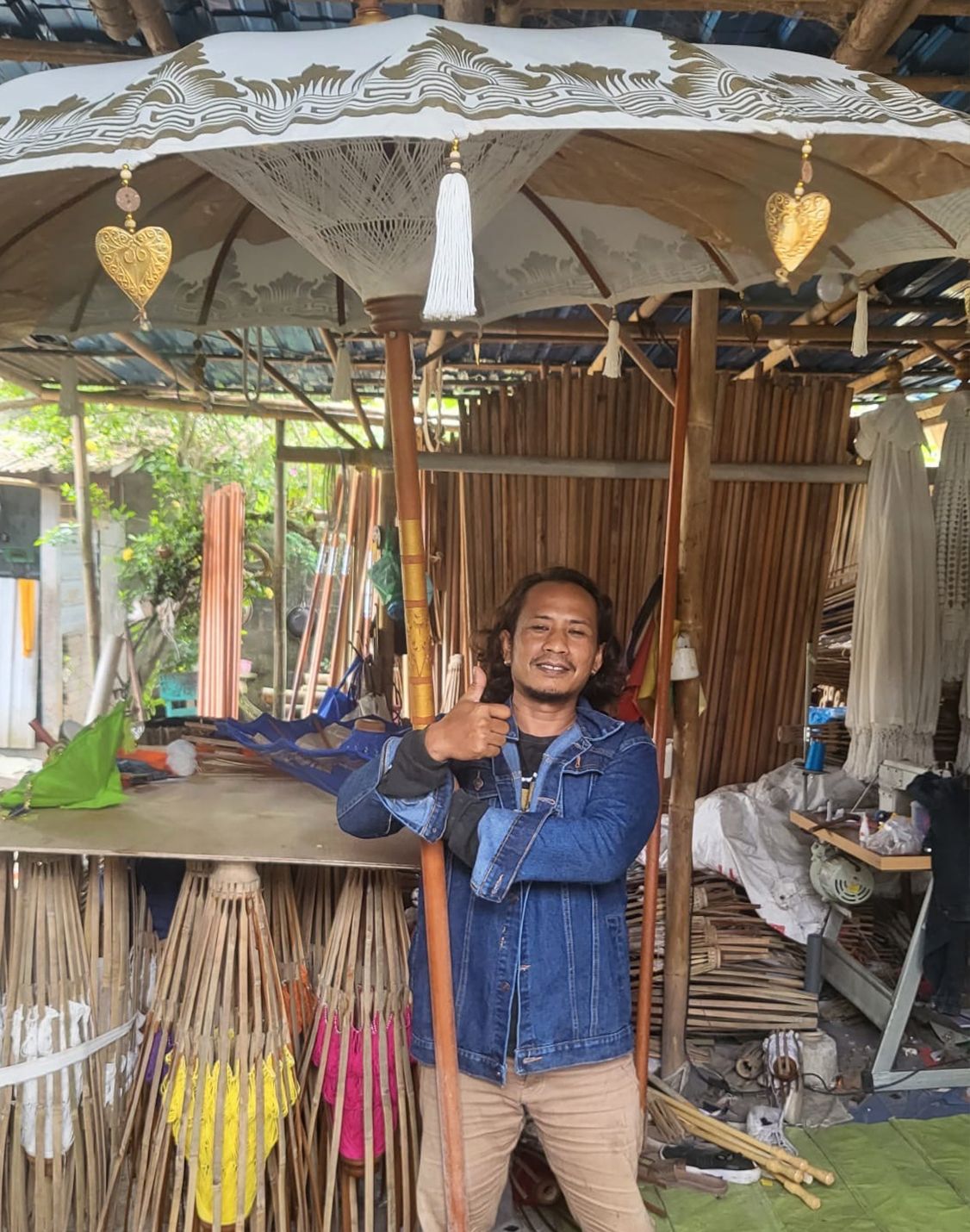 Bali Patio Parasol Garden Umbrella - Turquoise 2m