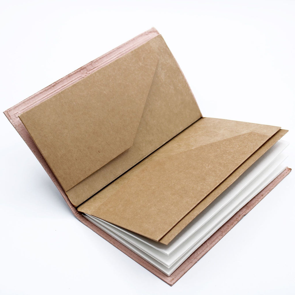 Handmade Leather Journal - Travel the World - Brown