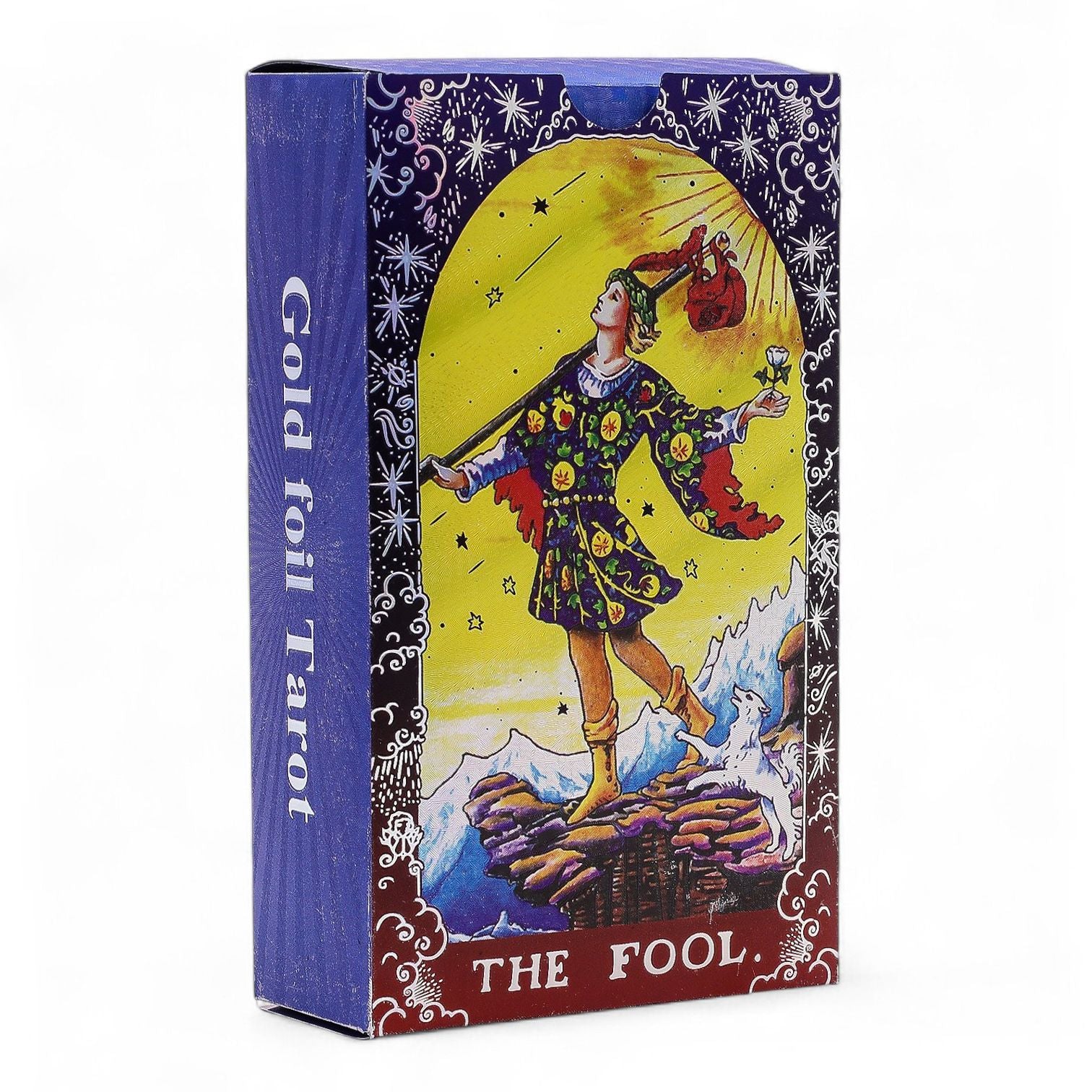 Mandala Tarot Cards Set in Blue Foil with booklet