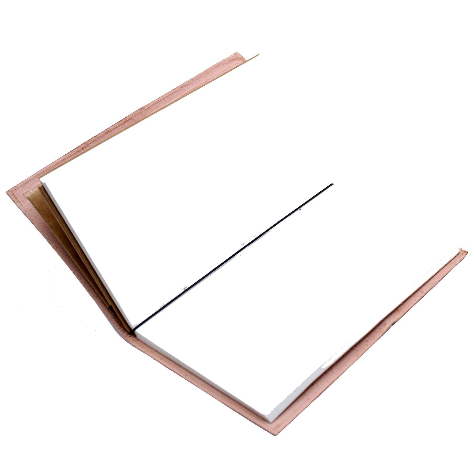 Handmade Leather Journal - Travel the World - Brown