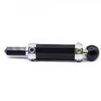 Hexagonal Crystal Wand Black Agate