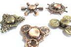 Metal Fidget Spinner - Thee Skulls - Bronze