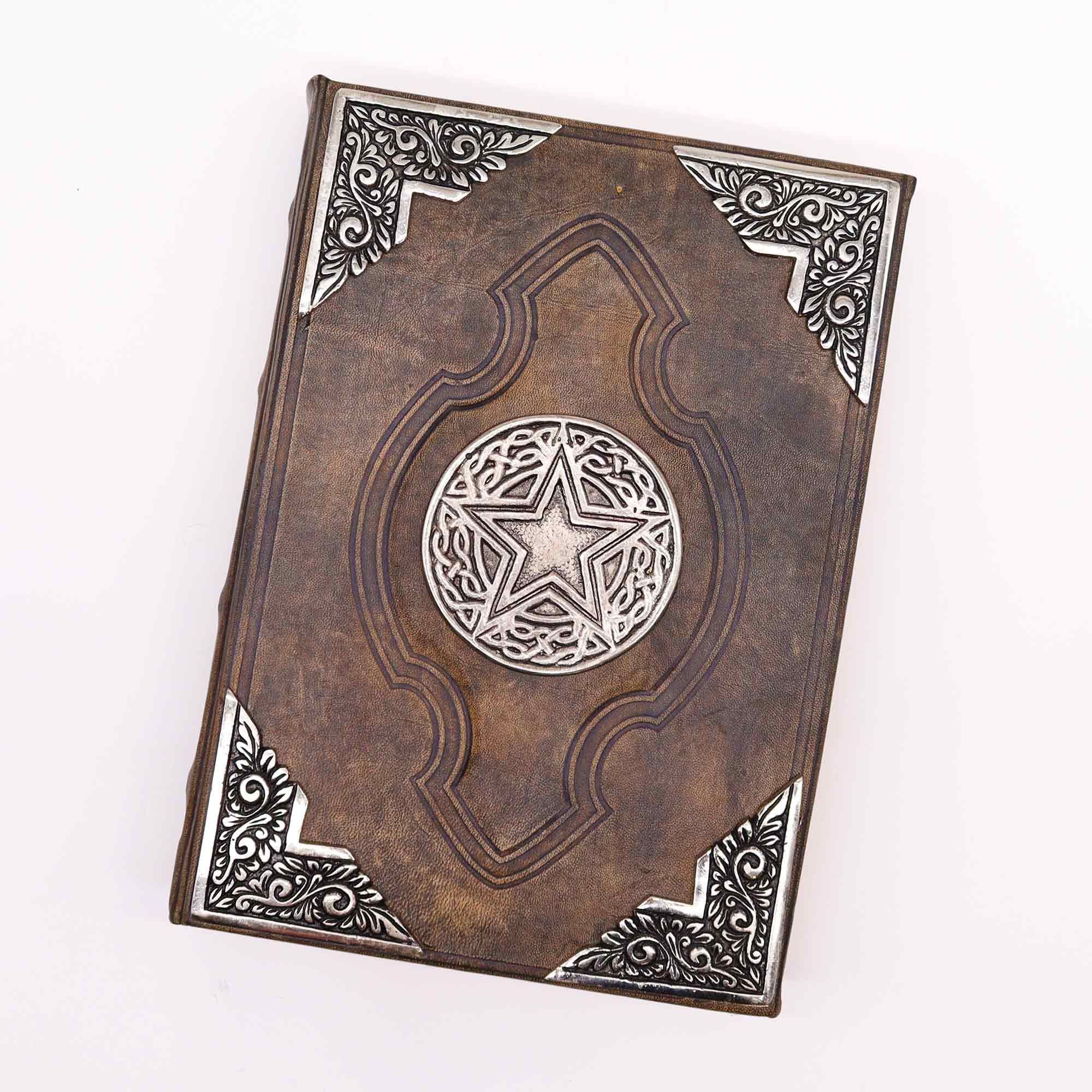 Heafty Brown Tan Book - Zinc Pentagon Decor