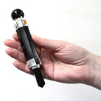 Hexagonal Crystal Wand Black Agate