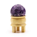 Gemstone Crystal Sphere & Stand - Amethyst