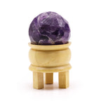 Gemstone Crystal Sphere & Stand - Amethyst