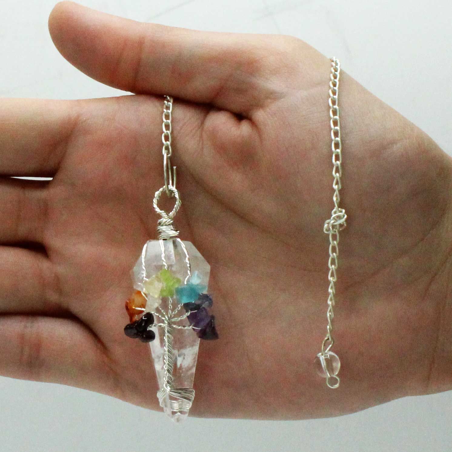 Pendulum - Seven Chakra - Rock Quartz