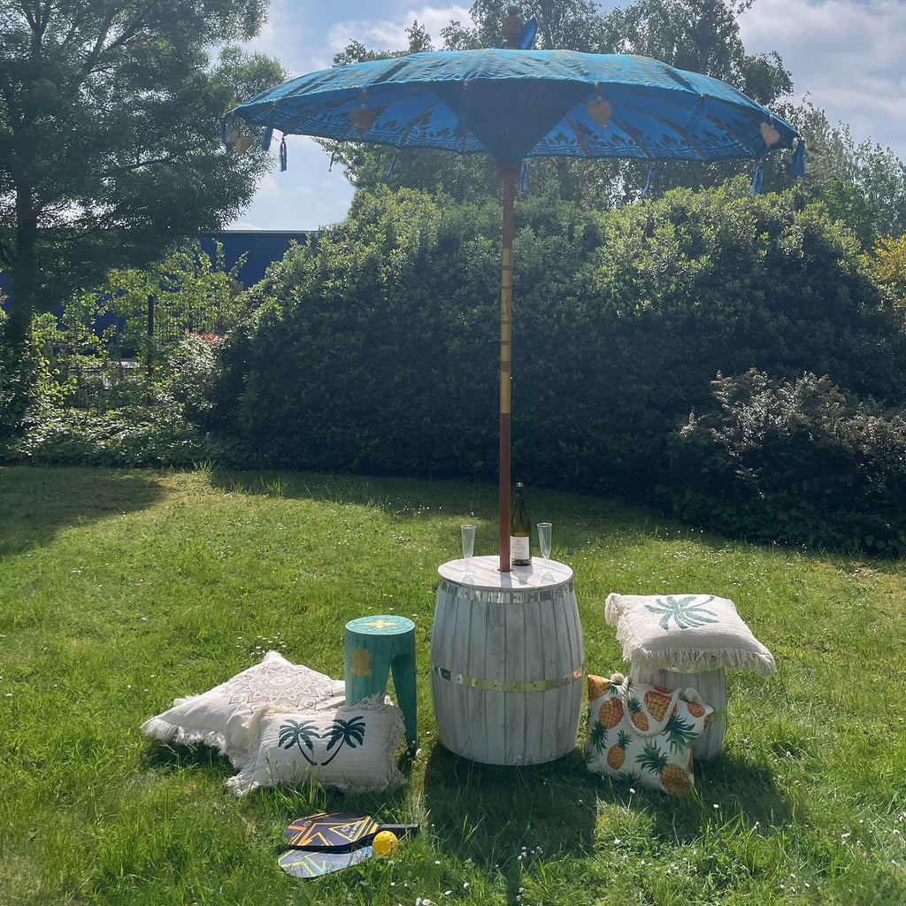 Bali Patio Parasol Garden Umbrella - Turquoise 2m
