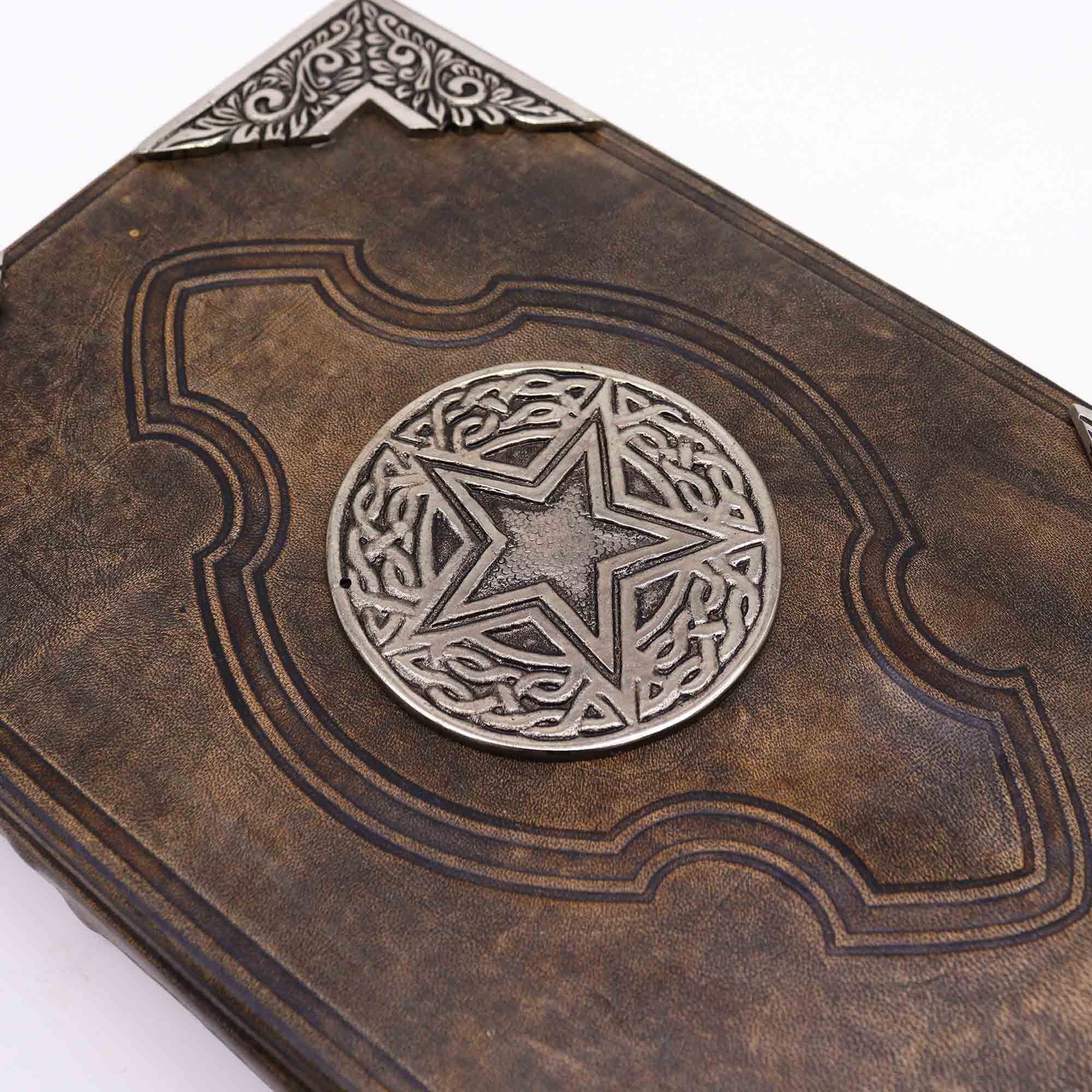 Heafty Brown Tan Book - Zinc Pentagon Decor