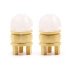 Gemstone Crystal Sphere & Stand - Rock Quartz