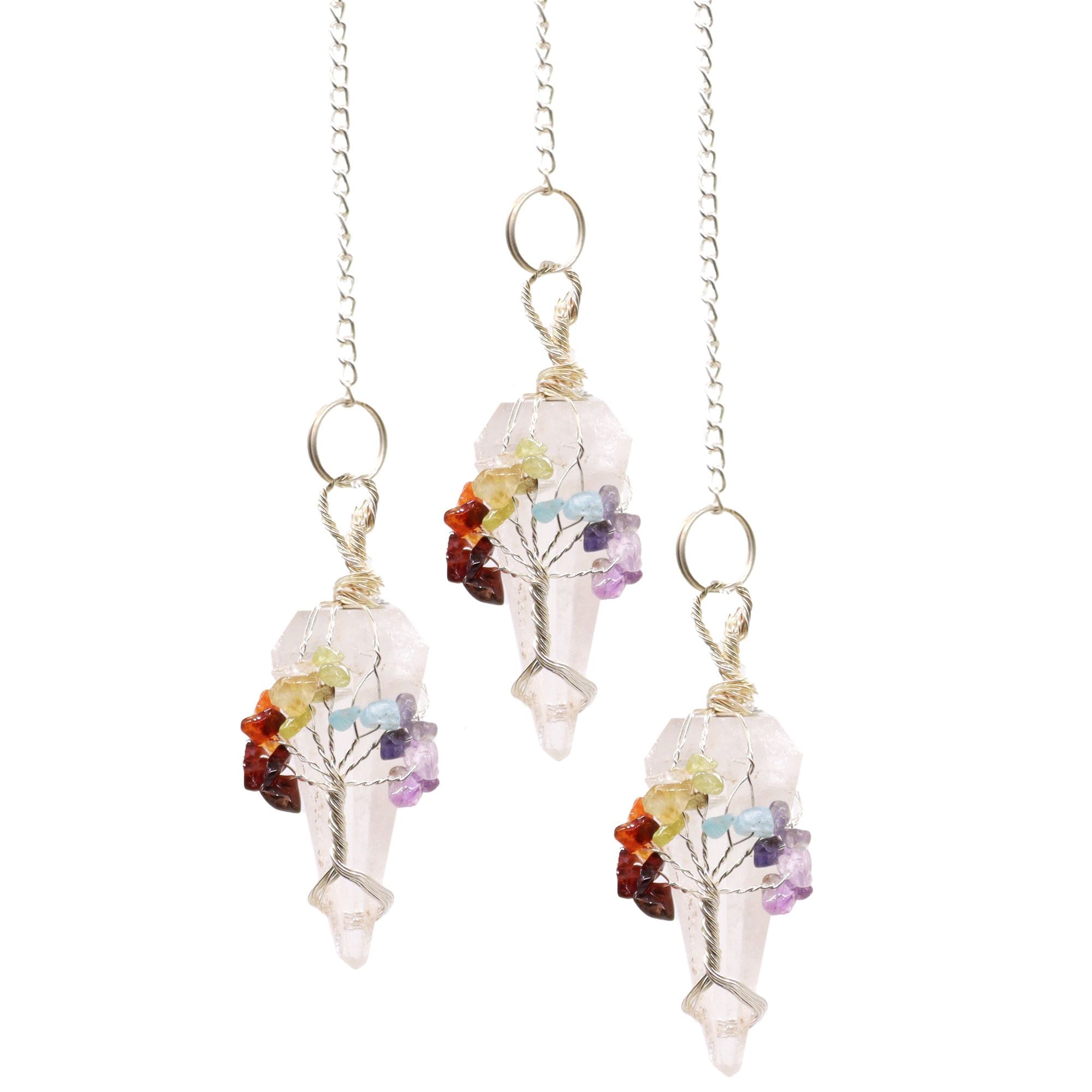 Pendulum - Seven Chakra - Rock Quartz