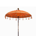 Bali Patio Parasol Garden Umbrella -  Orange 2m