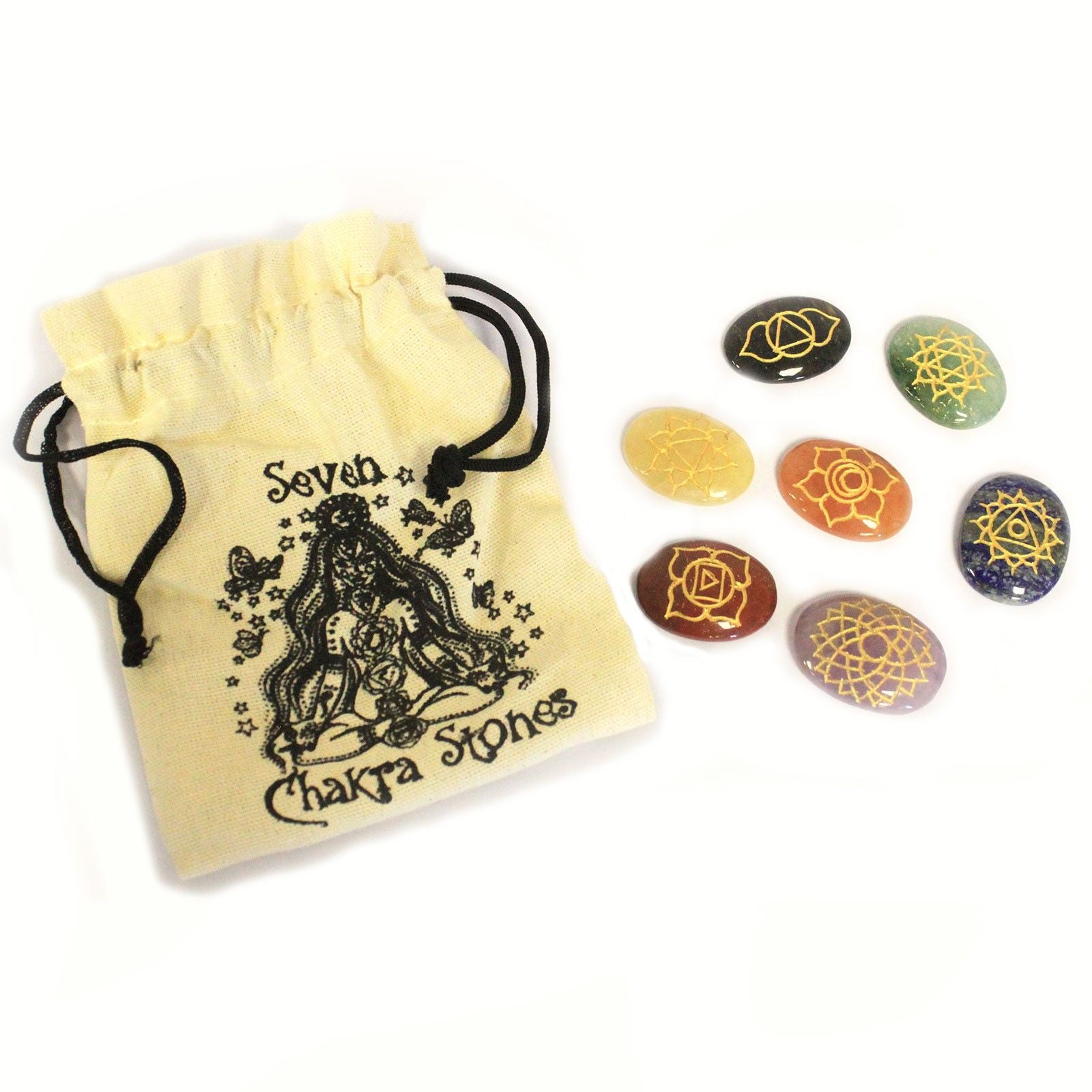 Chakra Stone Set in Pouch