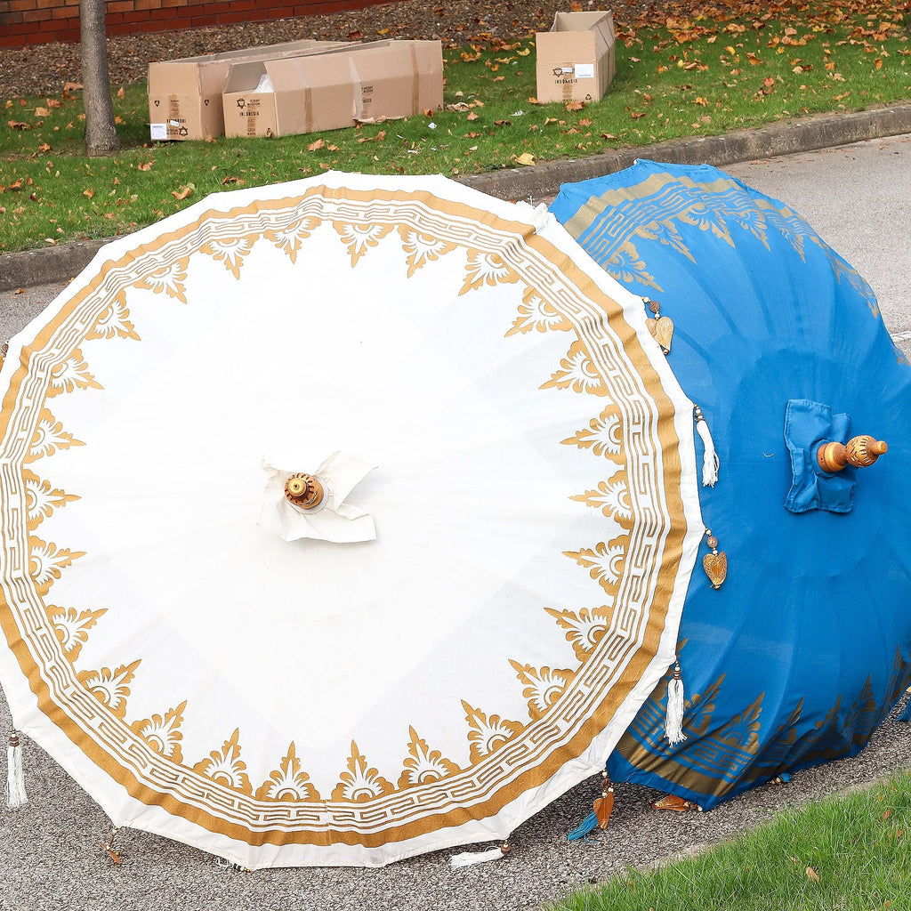 Bali Patio Parasol Garden Umbrella - Natural - 1.5m